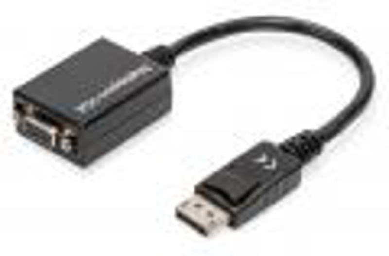 Slika - Digitus DisplayPort (M) 1.2 - VGA (F) 0,15m Black, Adapter
