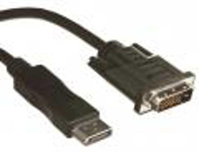 Slika - Displayport (M) - DVI (24+1) Dual Link (M) 2m Black, kabel
