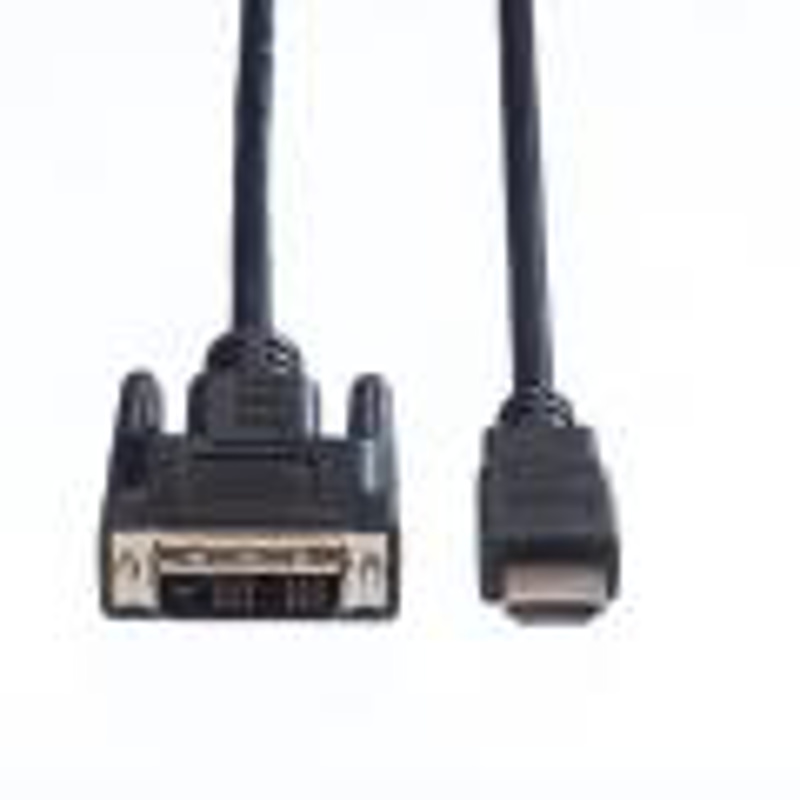 Slika - DVI-D (Single Link) - HDMI A 3m Black, kabel