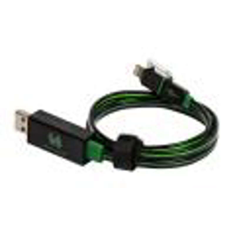 Slika - Realpower 185962 2 in 1 (MIC/Light) 0,8m LED Green, kabel