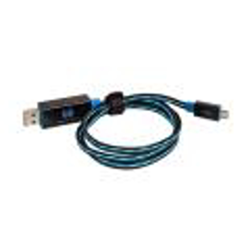 Slika - Realpower 187655 micro USB LED floating 0,8m Blue, kabel