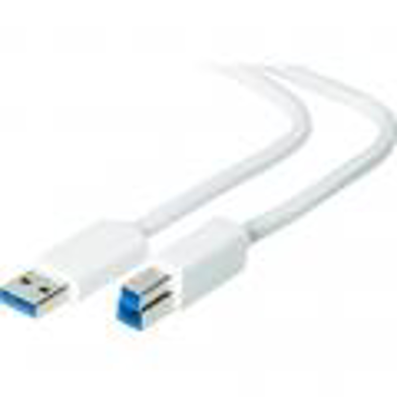 Slika - Value 75695CM USB 3.0 A/B 1,8m White, kabel
