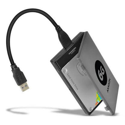 AXAGON ADSA-1S6 2,5" USB 3.0 HDD SATA črn USB 3.0, ohišje za disk