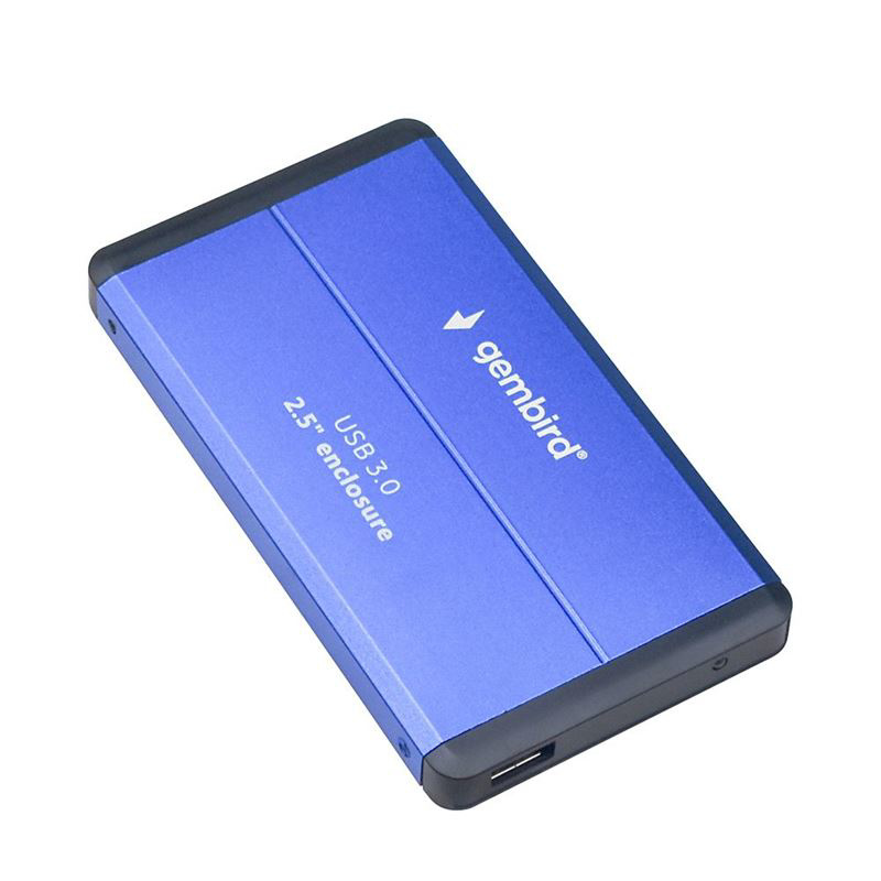 Slika - Gembird 2,5" EE2-U3S-2 USB 3.0 Enclosure Blue, ohišje za disk