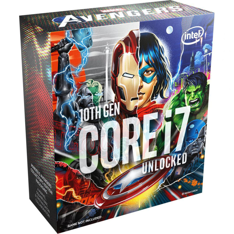 Slika - Intel Core i7-10700K 3,8GHz LGA1200 Box BX8070110700KA (Without Fan) - Marvel Avenger Edition