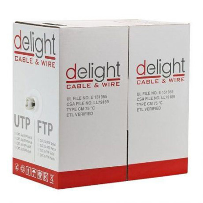 Delight 20018 UTP CAT5e PATCH ISO 305m Grey