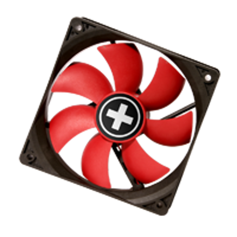 Slika - Xilence COO-XPF80.R.PWM Fan 80x80x25 Red Ventilator za ohišje (80 mm, 800-1800 RPM, PWM) (XF040)