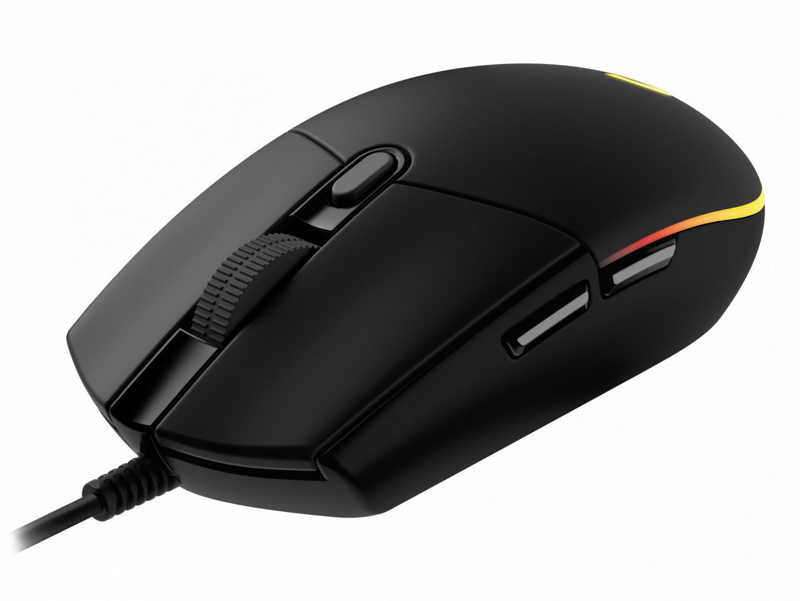 Slika - Logitech G203 LightSync gaming črna miška