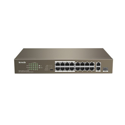 Tenda TEF1118P-16-150W 16FE+2GE/1SFP (16-Port PoE) Desktop Switch