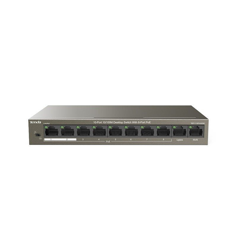 Slika - Tenda TEF1110P-8-63W 10-Port (8-Port PoE) Desktop Switch