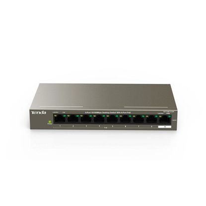 Tenda TEF1109P-8-63W 9-Port (8-Port PoE) Desktop Switch