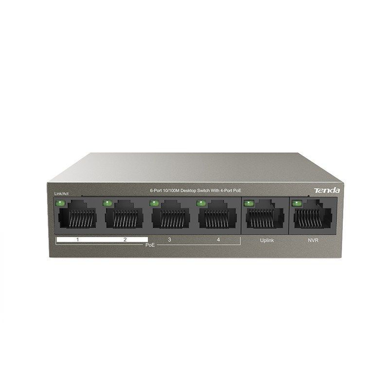 Slika - Tenda TEF1106P-63W 6-Port (4-Port PoE) Desktop Switch