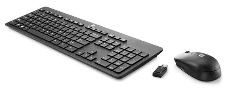 Slika - HP T6L04AA Slim + Miška Black, brezžična tipkovnica