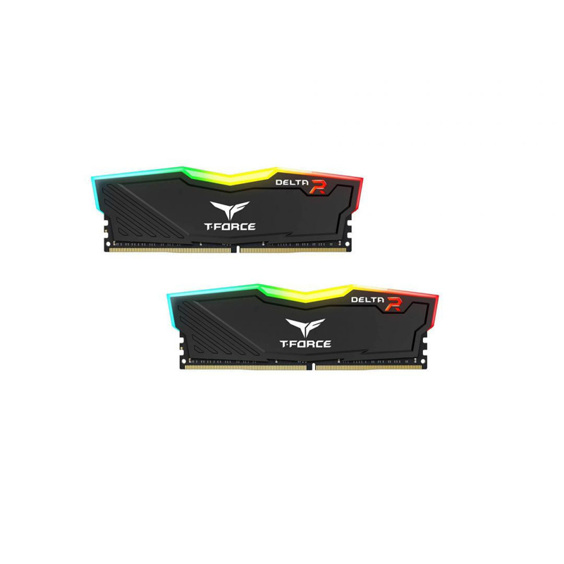 Slika - TeamGroup 16GB DDR4 3200MHz Kit(2x8GB) Delta RGB Black TF3D416G3200HC16FDC01