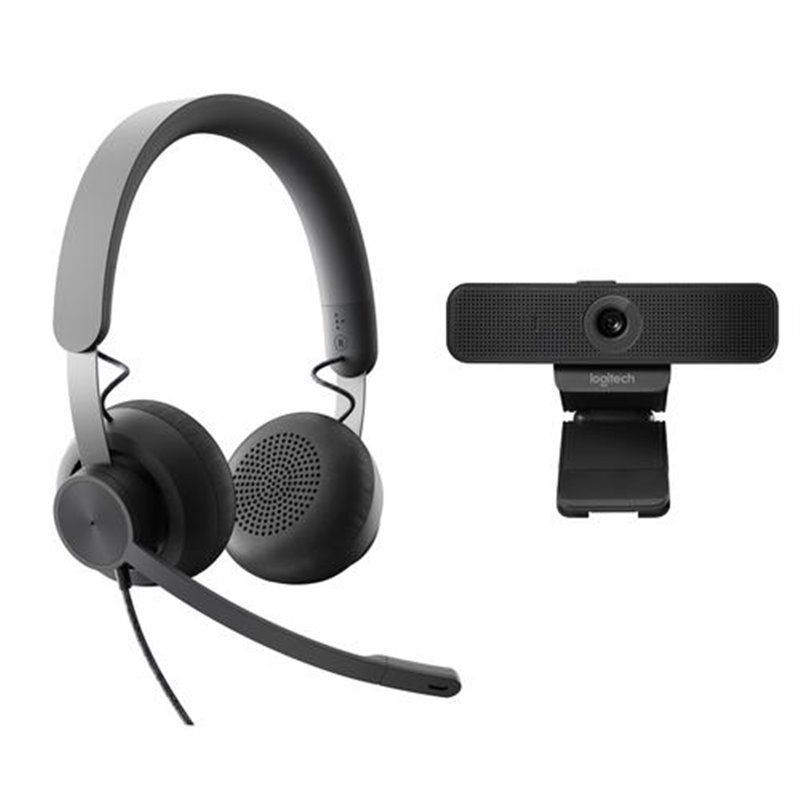 Slika - Logitech LOGI C925E Kit Business Full HD + headset (991-000339) črna, spletna kamera + slušalke