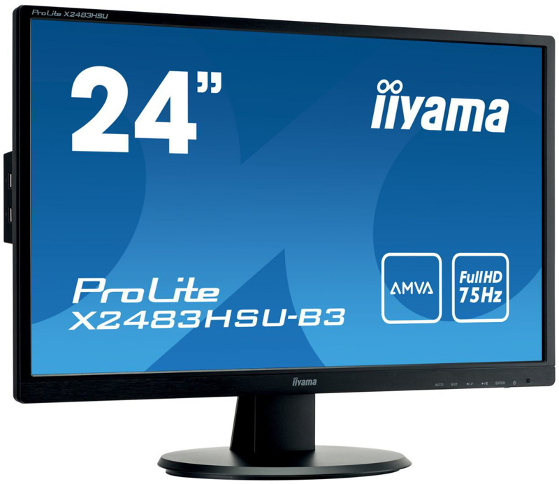 Slika - iiyama 23,8" ProLite X2483HSU-B3 LED, monitor