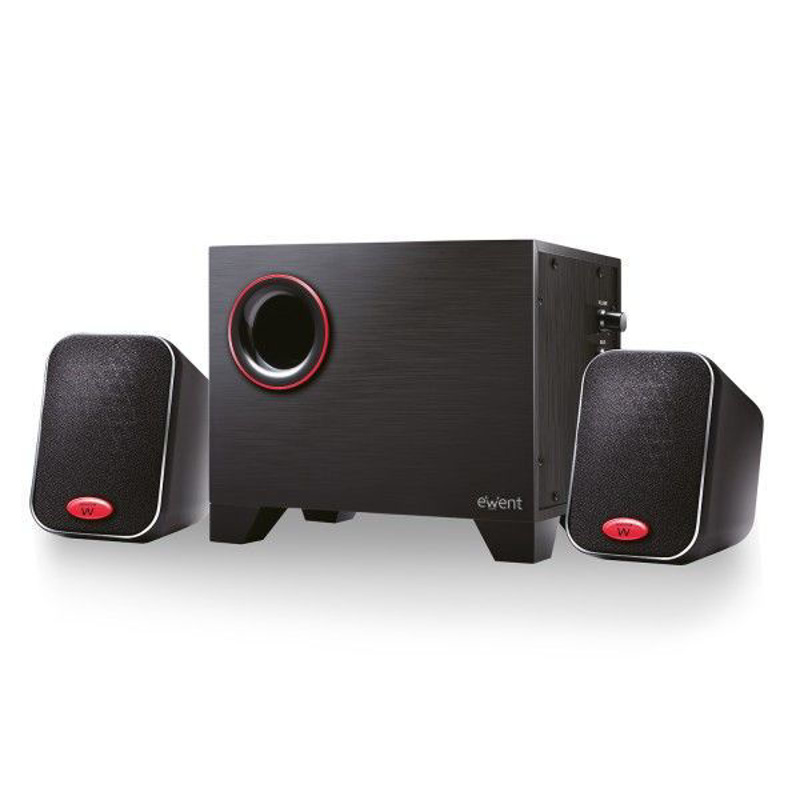Slika - Ewent EW3505 Stereo Speakers 2.1 with Subwoofer črn