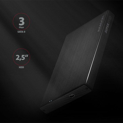 AXAGON EE25-XA3 2,5" USB 3.0 HDD SATA Aline Box Black, ohišje za disk