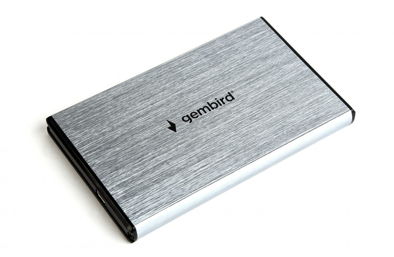 Slika - Gembird 2,5" EE2-U3S-3-GR USB 3.0 Enclosure Aluminium/Grey, ohišje za disk