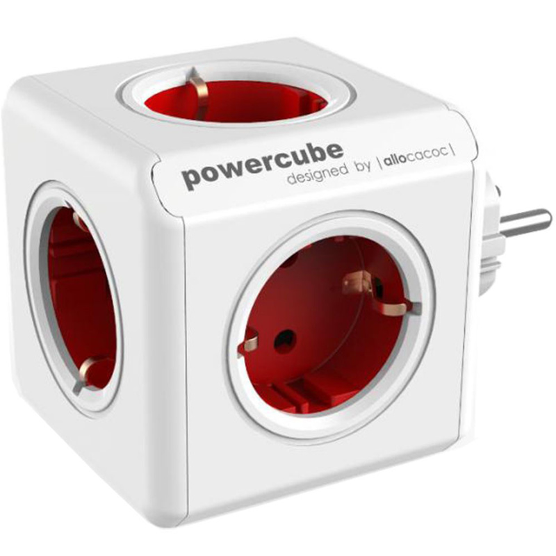 Slika - Allocacoc 1100RD/DEORPC PowerCube Original White/Red, razdelilec