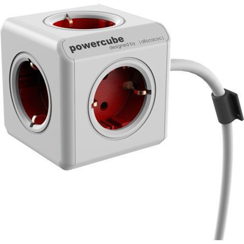 Slika - PowerCube 1300RD/DEEXPC rdeč omrežni razdelilnik 5DIN 1,5 m Boston