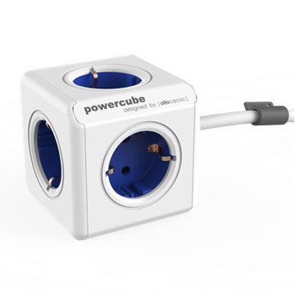 Allocacoc 1300BL/DEEXPC PowerCube 1,5m White/Blue, razdelilec