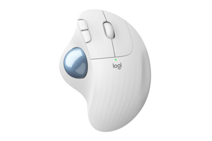 Logitech Ergo M575 Trackball bela ergonomska brezžična miška
