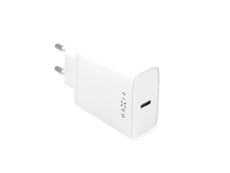 Slika - FIXED FIXC20-C-WH S USB-C PD , 20W white, hišni polnilec