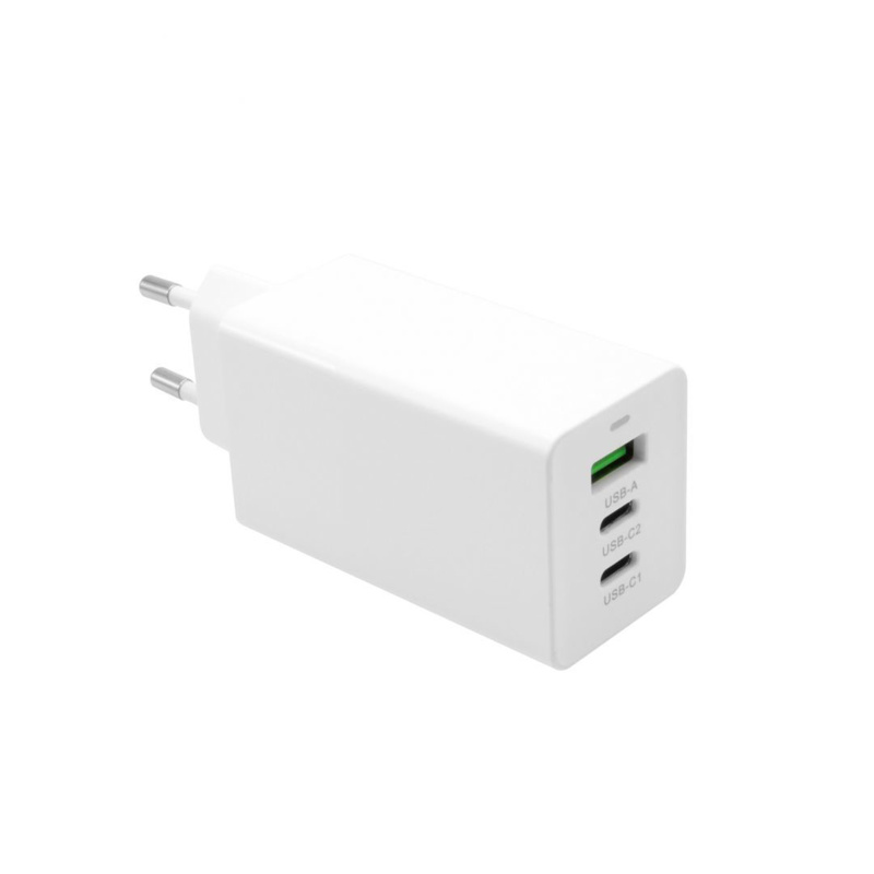 Slika - FIXED FIXCG65-2CU-WH  2xUSB-C and USB  PD 65W Bel hišni polnilec