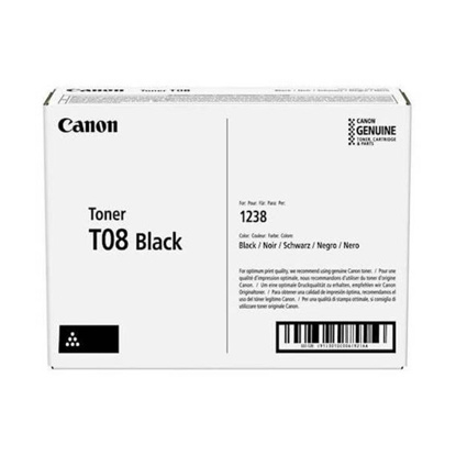 Canon T08 (3010C006AA) črn, originalen toner