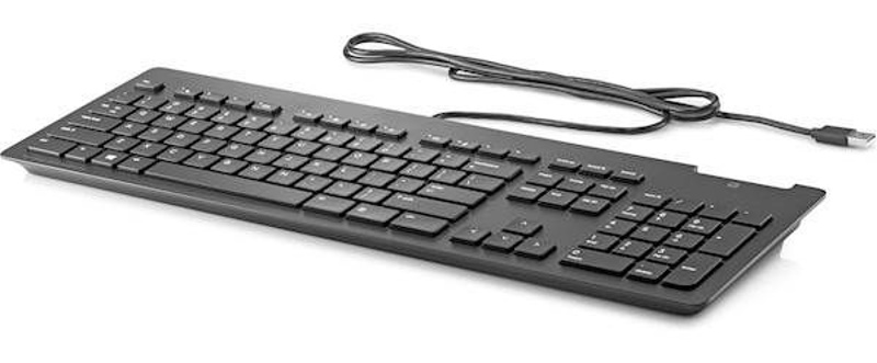 Slika - HP Z9H48AA#AKN USB Slim z bralnikom pametnih kartic Black, tipkovnica