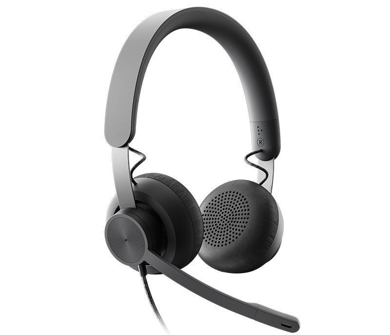 Slika - Logitech Zone MS Teams (981-000870) črne, slušalke z mikrofonom