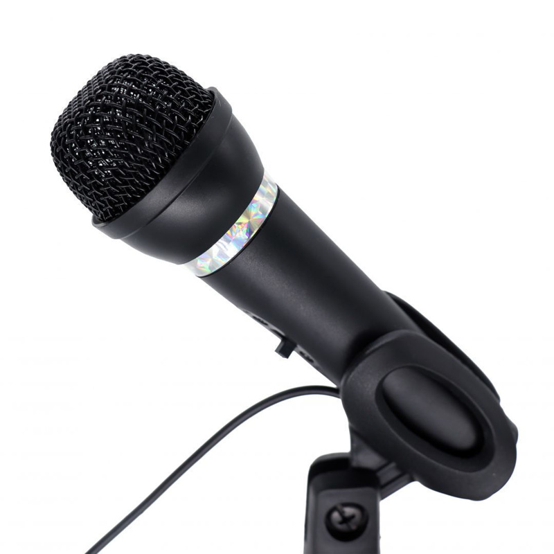 Slika - Gembird MIC-D-04 namizni črn, mikrofon