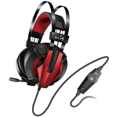 Genius HS-G710V (31710014400) 7.1 Gaming USB črne/rdeče, slušalke z mikrofonom, vibracijske