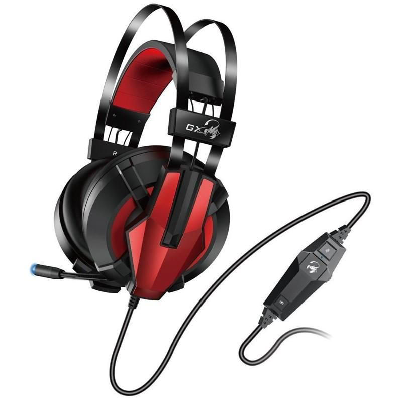 Slika - Genius HS-G710V (31710014400) 7.1 Gaming USB črne/rdeče, slušalke z mikrofonom, vibracijske