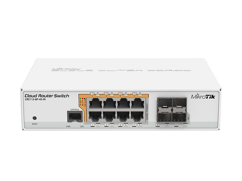 Slika - Mikrotik RouterBoard CRS112-8P-4S-IN PoE Router Switch