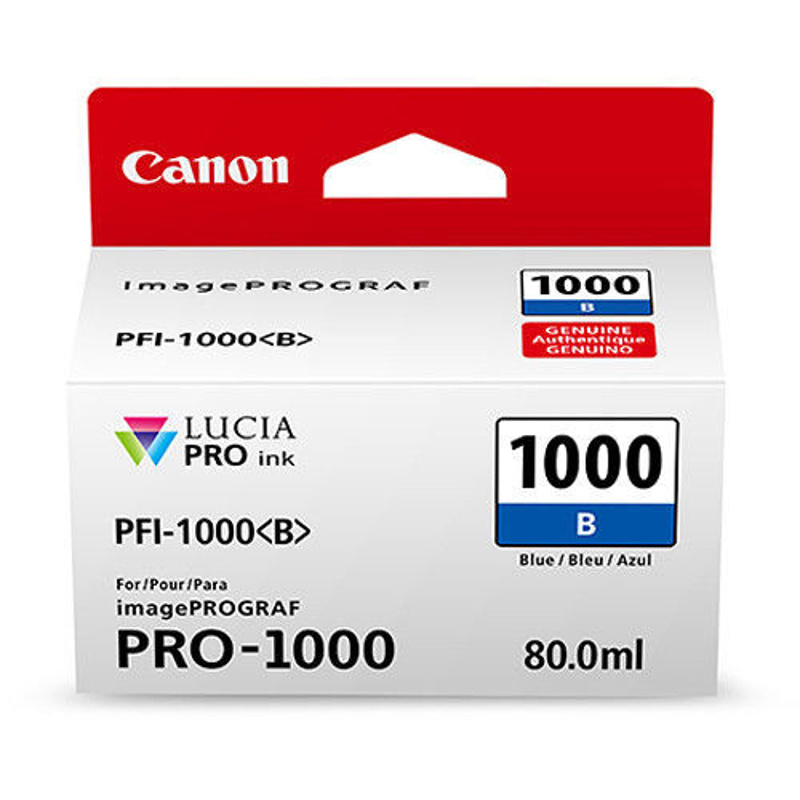 Slika - Canon PFI-1000 B (0555C001) modra, originalna kartuša