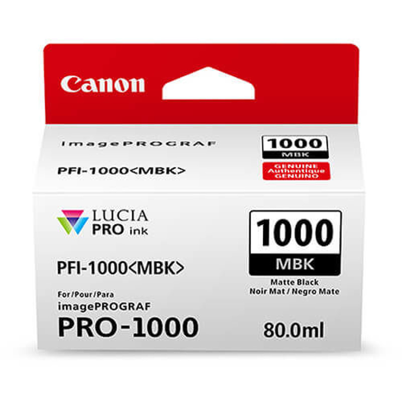 Slika - Canon PFI-1000 MBK (0545C001) mat črna, originalna kartuša