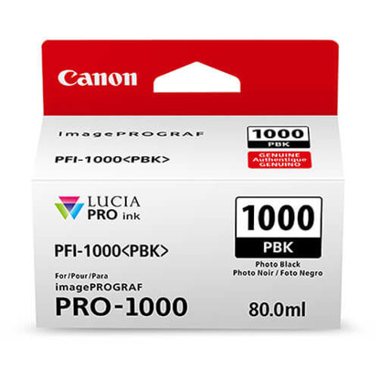 Canon PFI-1000 PBK (0546C001) Photo Black, originalna kartuša