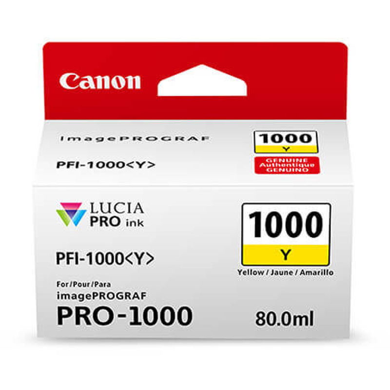 Slika - Canon PFI-1000 Y (0549C001) rumena, originalna kartuša