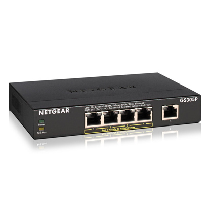 Netgear GS305P-200PES PoE 5x Gigabit Switch
