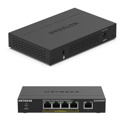 Netgear GS305PP-100PES PoE 5x Gigabit Switch