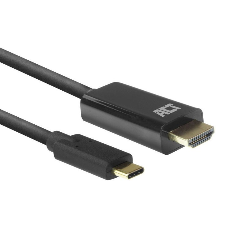 Slika - ACT AC7315 USB C 3.2 - HDMI  2m Black, kabel