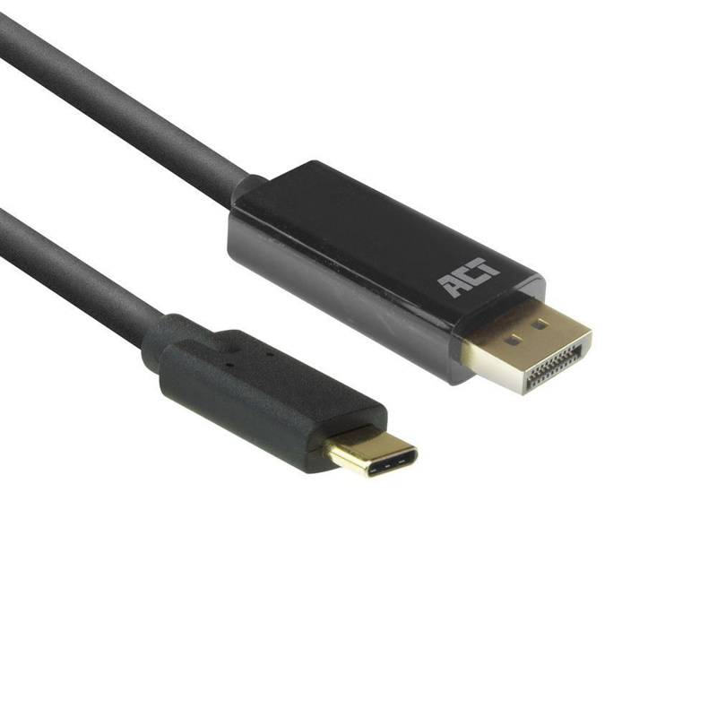 Slika - ACT AC7325 USB-C - DisplayPort 2m Black, kabel