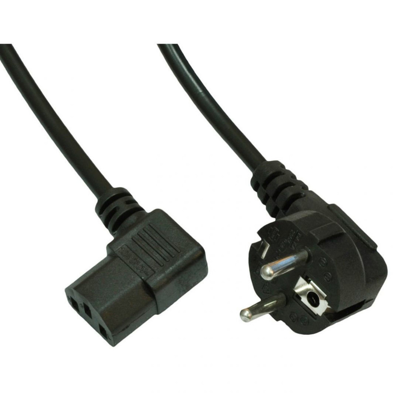 Slika - Akyga AK-PC-02A 90 PC Power 1.5m Black, napajalni kabel