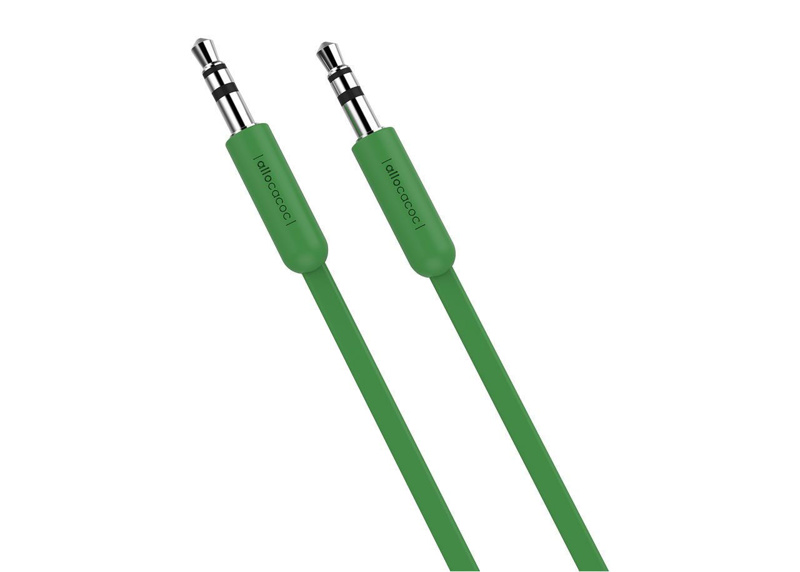 Slika - Allocacoc 10635GN AUX Flat 1,5m Green, kabel