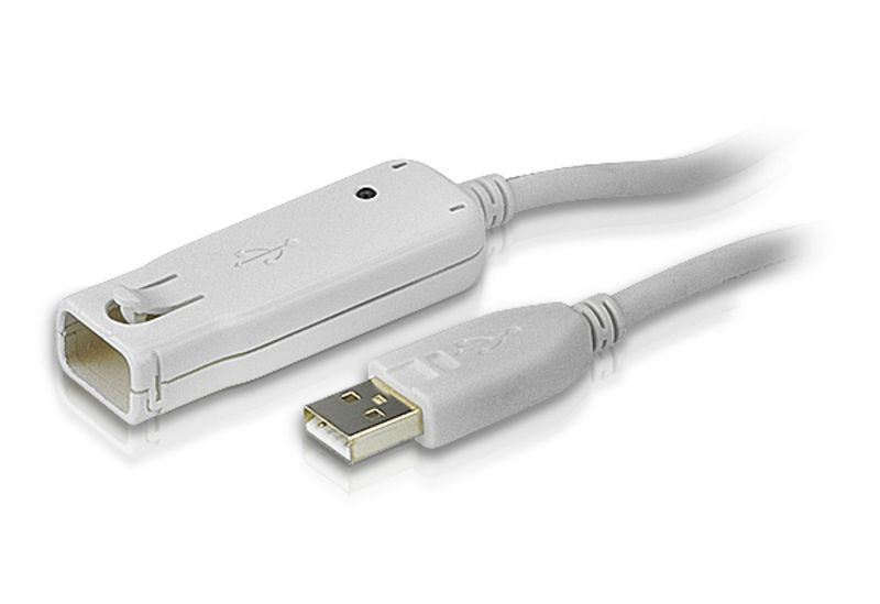 Slika - ATEN UE2120 12m USB 2.0 chaining White, podaljšek
