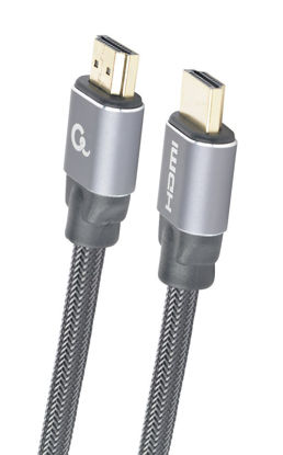 Visokohitrostni HDMI kabel Gembird CCBP-HDMI-2M Premium Ethernet 4K 60Hz (2 m, črn/siv)