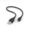 Slika - Gembird CCP-USB2-AM5P-1 USB2.0 A - mini kabel 0,3m črn