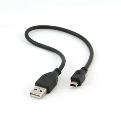Gembird CCP-USB2-AM5P-1 USB2.0 A - mini kabel 0,3m črn